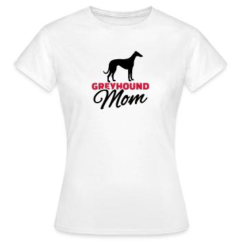 Greyhound Mom - T-shirt Femme - blanc - Devant - AI Model Female 172 dark (172cm)