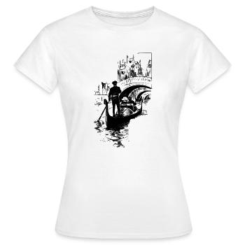 canal de Venise - T-shirt Femme - blanc - Devant - AI Model Female 172 dark (172cm)
