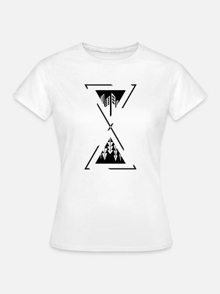 Sanduhr - Frauen T-Shirt - Weiß