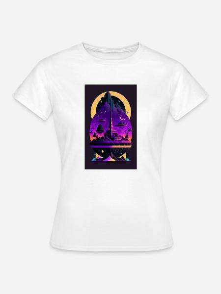 ORIGINALE KUNST - Frauen T-Shirt - Weiß