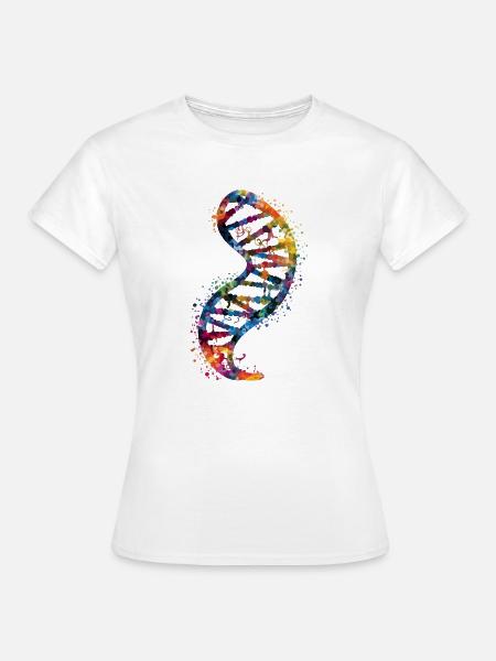 DNA-Molekül - Frauen T-Shirt - Weiß