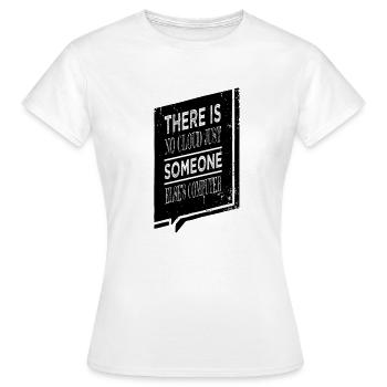 hacking gift idea hacking computer analyst - Women's T-Shirt - white - Front - AI Model Female 172 dark (172cm)