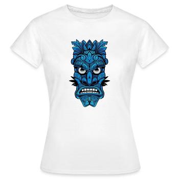 Hawaii Totem Blue - Frauen T-Shirt - Weiß - Vorne - AI Model Female 172 dark (172cm)