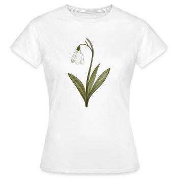Perce-neige - T-shirt Femme - blanc - Devant - AI Model Female 172 dark (172cm)