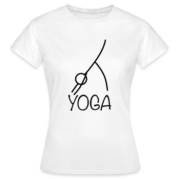 Conception d’exercices de yoga - T-shirt Femme - blanc - Devant - AI Model Female 172 dark (172cm)