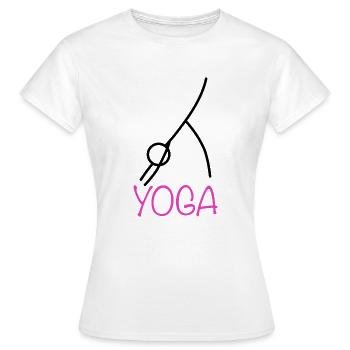 Yoga Posture - Women's T-Shirt - white - Front - AI Model Female 172 dark (172cm)