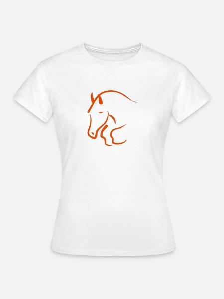 Springpferd - Frauen T-Shirt - Weiß