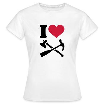 Werkzeug - Frauen T-Shirt - Weiß - Vorne - AI Model Female 172 dark (172cm)