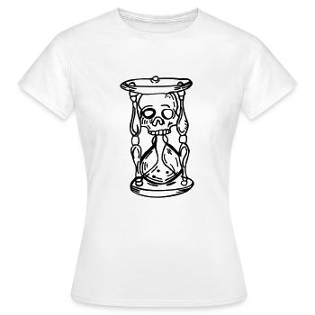 Sablier - T-shirt Femme - blanc - Devant - AI Model Female 172 dark (172cm)
