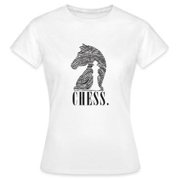 Chess DNA finger imprint - Women's T-Shirt - white - Front - AI Model Female 172 dark (172cm)