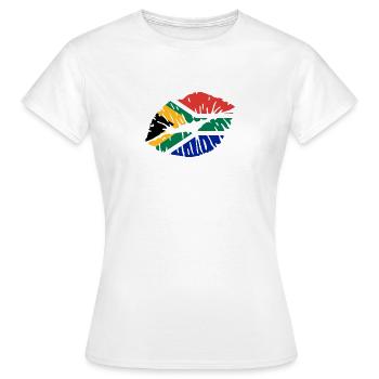 South Africa - Women's T-Shirt - white - Front - AI Model Female 172 dark (172cm)