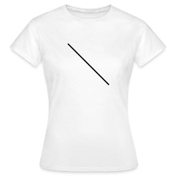linie - Frauen T-Shirt - Weiß - Vorne - AI Model Female 172 dark (172cm)