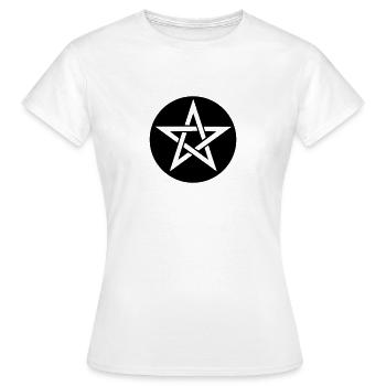 Pentagramm - T-shirt Femme - blanc - Devant - AI Model Female 172 dark (172cm)