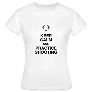Sport Shooting - Sportschießen - Tir - Sport - Women's T-Shirt - white - Front - AI Model Female 172 dark (172cm)