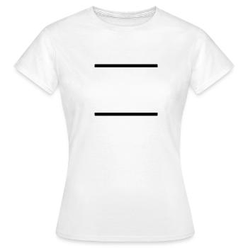 Lines / / slashes / / double line / / double / / - Women's T-Shirt - white - Front - AI Model Female 172 dark (172cm)