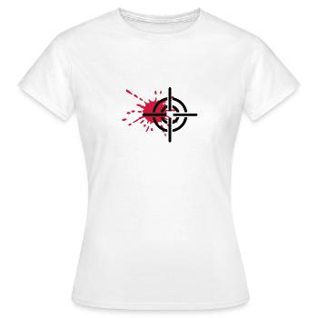 Fadenkreuz - Frauen T-Shirt - Weiß - Vorne - AI Model Female 172 dark (172cm)