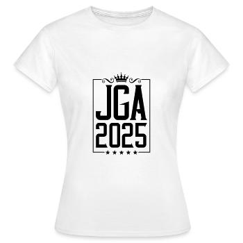 Enterrement de vie de garçon 2025 Enterrement de vie de garçon - T-shirt Femme - blanc - Devant - AI Model Female 172 dark (172cm)