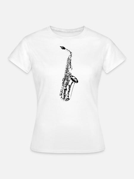 Sax - Frauen T-Shirt - Weiß