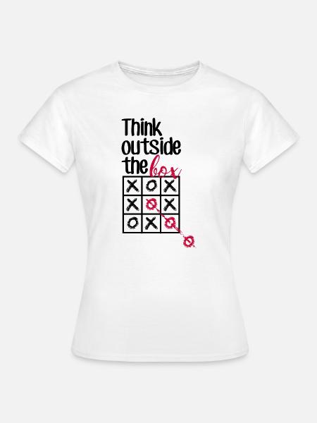 Pink Box Chain-Skript - Frauen T-Shirt - Weiß