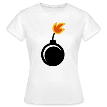 Bombe - Frauen T-Shirt - Weiß - Vorne - AI Model Female 172 dark (172cm)