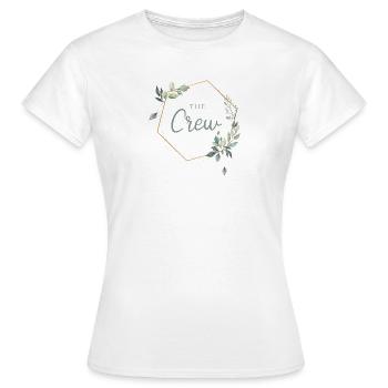 the Crew - JGA Junggesellenabschied Frauen - Frauen T-Shirt - Weiß - Vorne - AI Model Female 172 dark (172cm)
