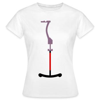 SKIFAHREN SKILIFT TELLERLIFT - Frauen T-Shirt - Weiß - Vorne - AI Model Female 172 dark (172cm)
