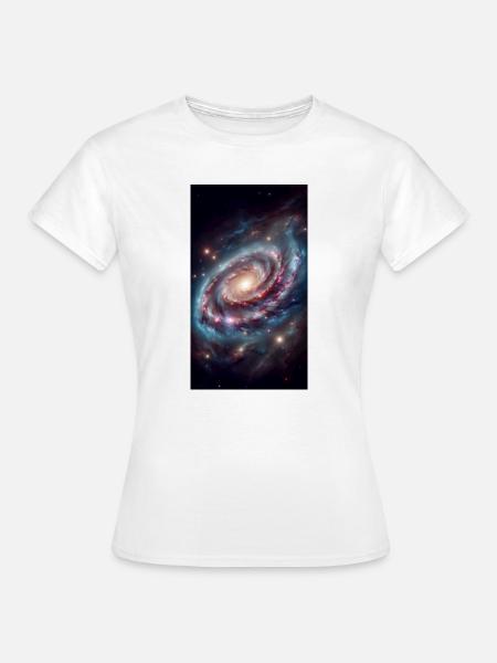 Pastel Galaktischer Wirbel - Frauen T-Shirt - Weiß