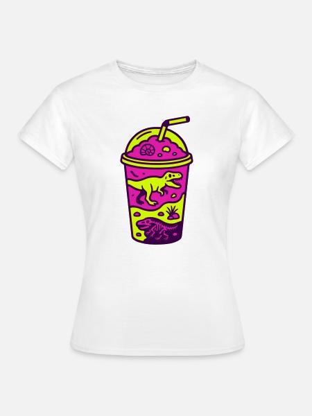 Dino Matcha - supergesund! - Frauen T-Shirt - Weiß
