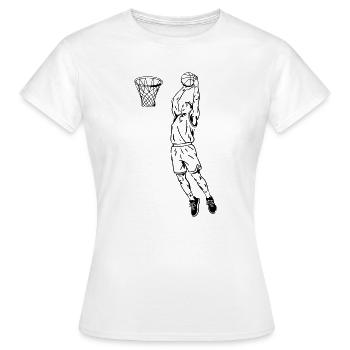 Basketball Slam Dunk - T-shirt Femme - blanc - Devant - AI Model Female 172 dark (172cm)