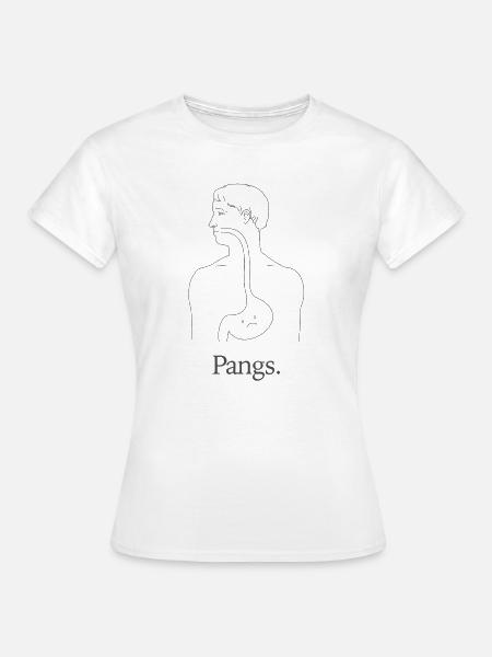 Pangs Anatomie Strichzeichnungen - Frauen T-Shirt - Weiß