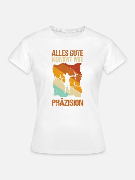 Bogenschütze Bogensport Bogenschießen - Frauen T-Shirt - Weiß
