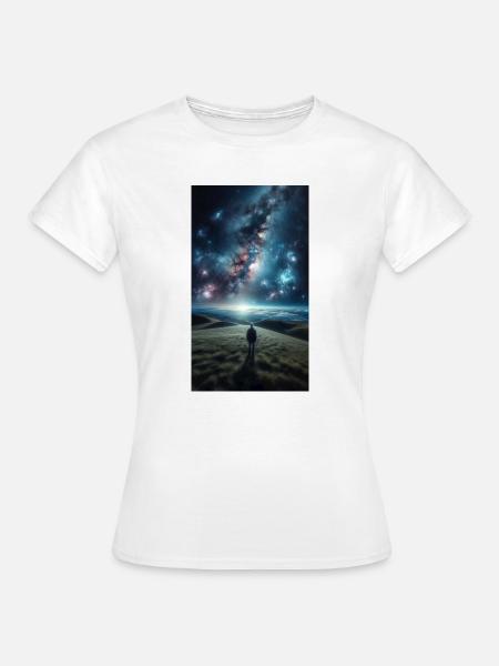 Kosmische Grenze - Frauen T-Shirt - Weiß