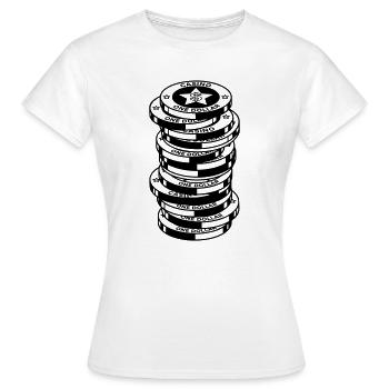Casino - T-shirt Femme - blanc - Devant - AI Model Female 172 dark (172cm)