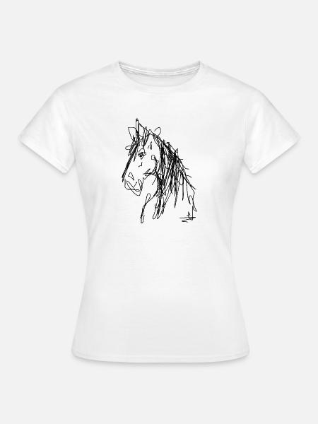 trans_pferd - Frauen T-Shirt - Weiß
