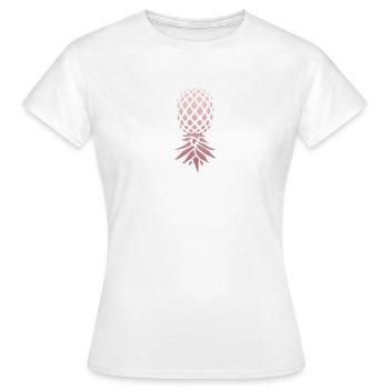 Funny Upside Down Pineapple Swinger Merchandise - Women's T-Shirt - white - Front - AI Model Female 172 dark (172cm)