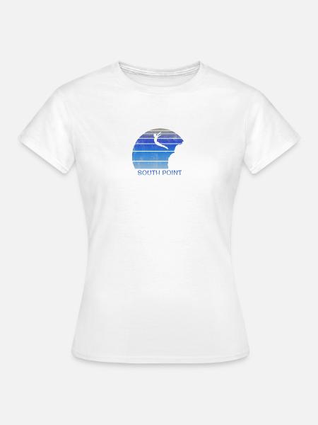 South Point Cliffs Big Island Hawaii Klippenspringen - Frauen T-Shirt - Weiß