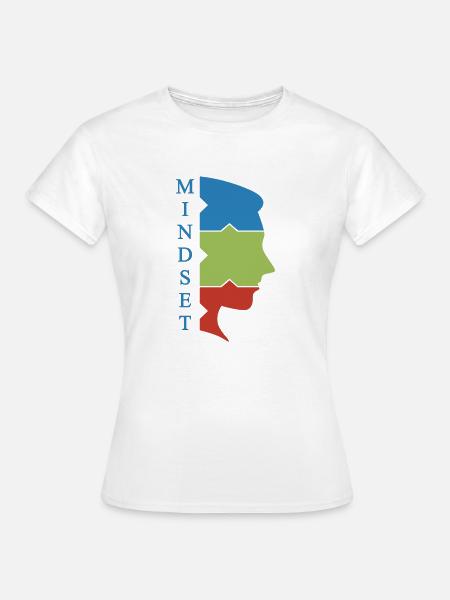 Mindset Gesicht - Frauen T-Shirt - Weiß