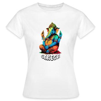 Ganesh - T-shirt Femme - blanc - Devant - AI Model Female 172 dark (172cm)