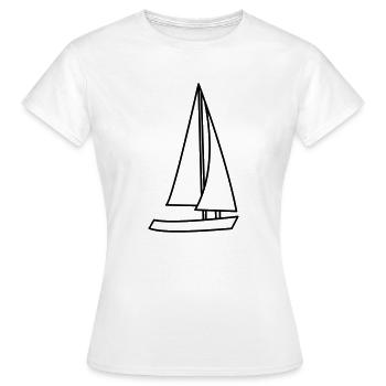 Segelschiff - Frauen T-Shirt - Weiß - Vorne - AI Model Female 172 dark (172cm)