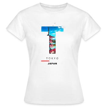Tokio - Frauen T-Shirt - Weiß - Vorne - AI Model Female 172 dark (172cm)
