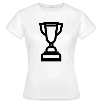trophée - T-shirt Femme - blanc - Devant - AI Model Female 172 dark (172cm)