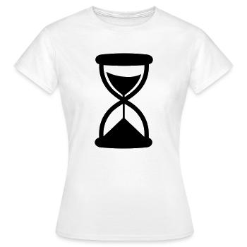sablier - T-shirt Femme - blanc - Devant - AI Model Female 172 dark (172cm)