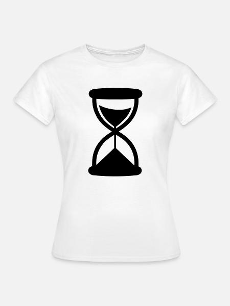 Stundenglas - Frauen T-Shirt - Weiß
