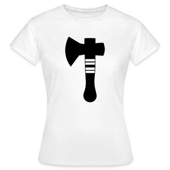 Axt - Frauen T-Shirt - Weiß - Vorne - AI Model Female 172 dark (172cm)