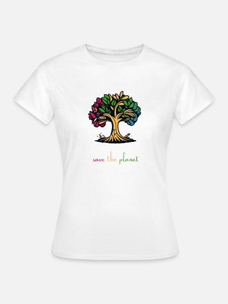 save the planet - Frauen T-Shirt - Weiß