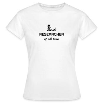 Researcher Research Forscher Chercheur Recherche - Women's T-Shirt - white - Front - AI Model Female 172 dark (172cm)