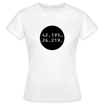 RUN RUN - T-shirt Femme - blanc - Devant - AI Model Female 172 dark (172cm)