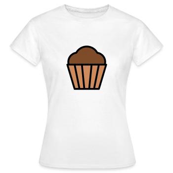 Muffin - T-shirt Femme - blanc - Devant - AI Model Female 172 dark (172cm)