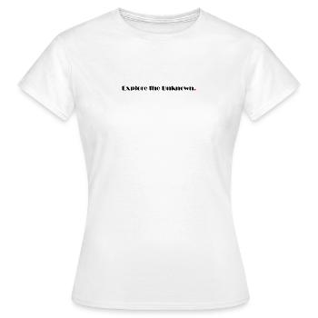 Explorez l’inconnu - T-shirt Femme - blanc - Devant - AI Model Female 172 dark (172cm)