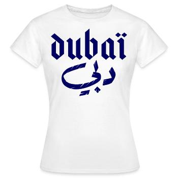 Dubaï - T-shirt Femme - blanc - Devant - AI Model Female 172 dark (172cm)